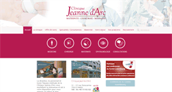 Desktop Screenshot of clinique-jeanne-darc.com